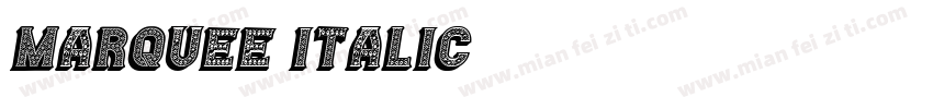 Marquee Italic字体转换